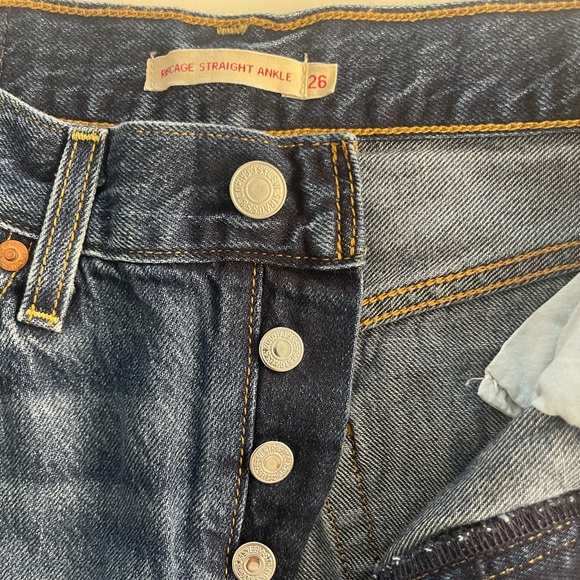 Levi's® Premium Ribcage Straight Ankle Jeans - Picture 5 of 12